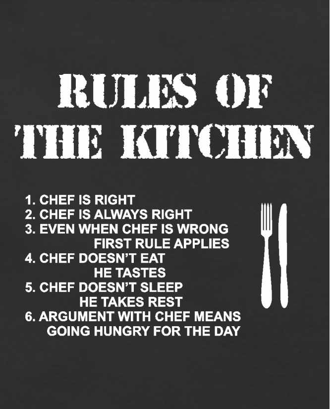 Rules of the  kitchen